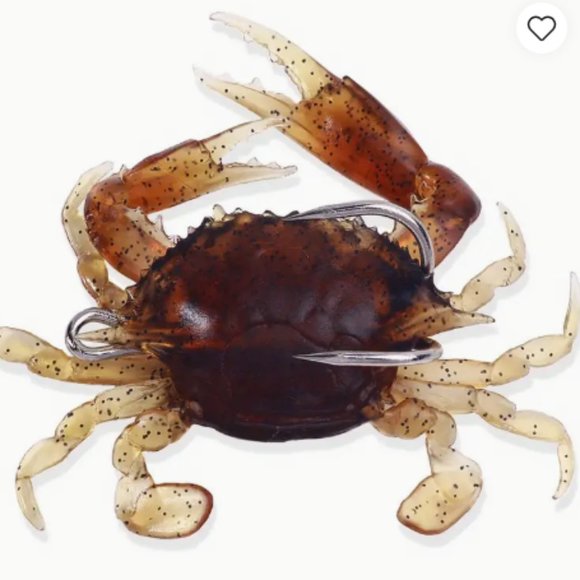 Crab Soft Lure Double Sharp Hook Lure Lifelike 18 g 3.15 in Salt & Fresh… - Picture 1 of 4